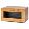 EliteHoff Bamboo Bread Box E-6096 with Clear Window, 36.5 X 25 X 19.5 Cm