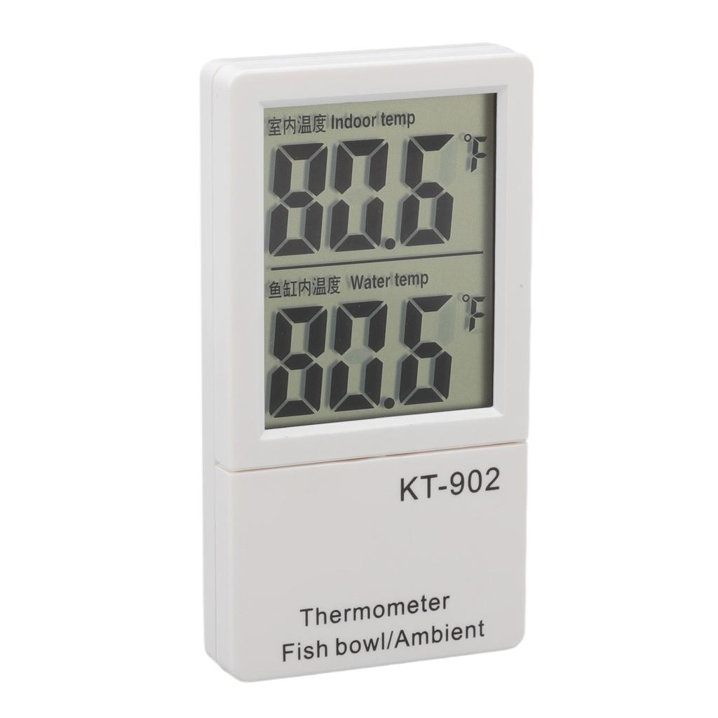 Digital Aquarium Thermometer Low Power Consumption Electronic Digital Fish in and Out Thermometer KT902