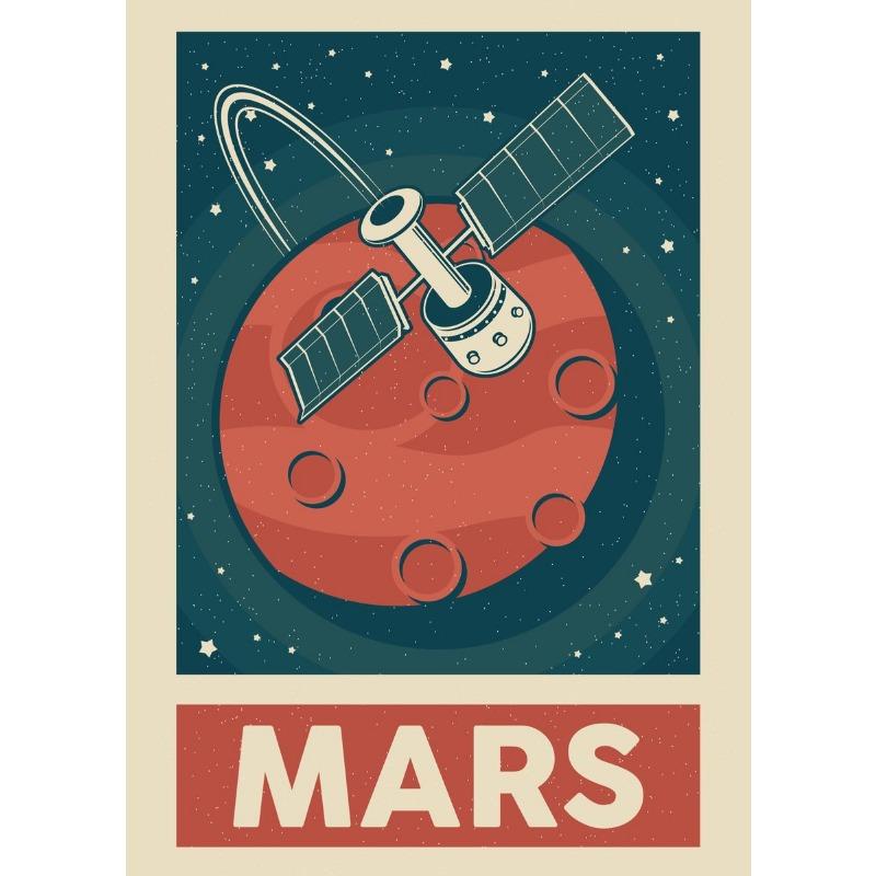 

Retro Space Solar System Planet Rocket Posters Prints HD Vintage Moon Earth Canvas Painting Room Wall Decor Mural No Frame 21cm×30cm NoFrame