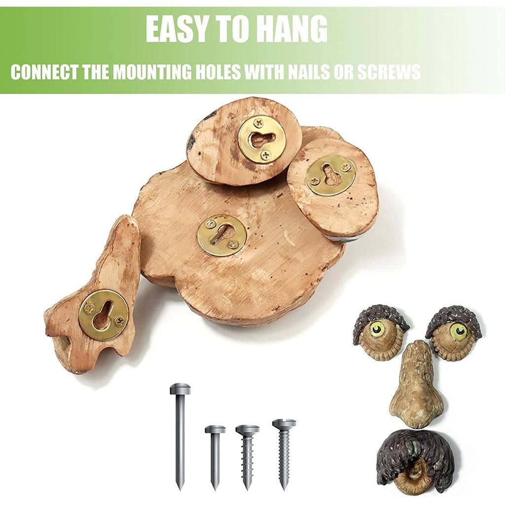 Faarc-dekoráció kültéri, faarcú kerti szobrok sötétben világítanak a kerti udvar dekorációjához