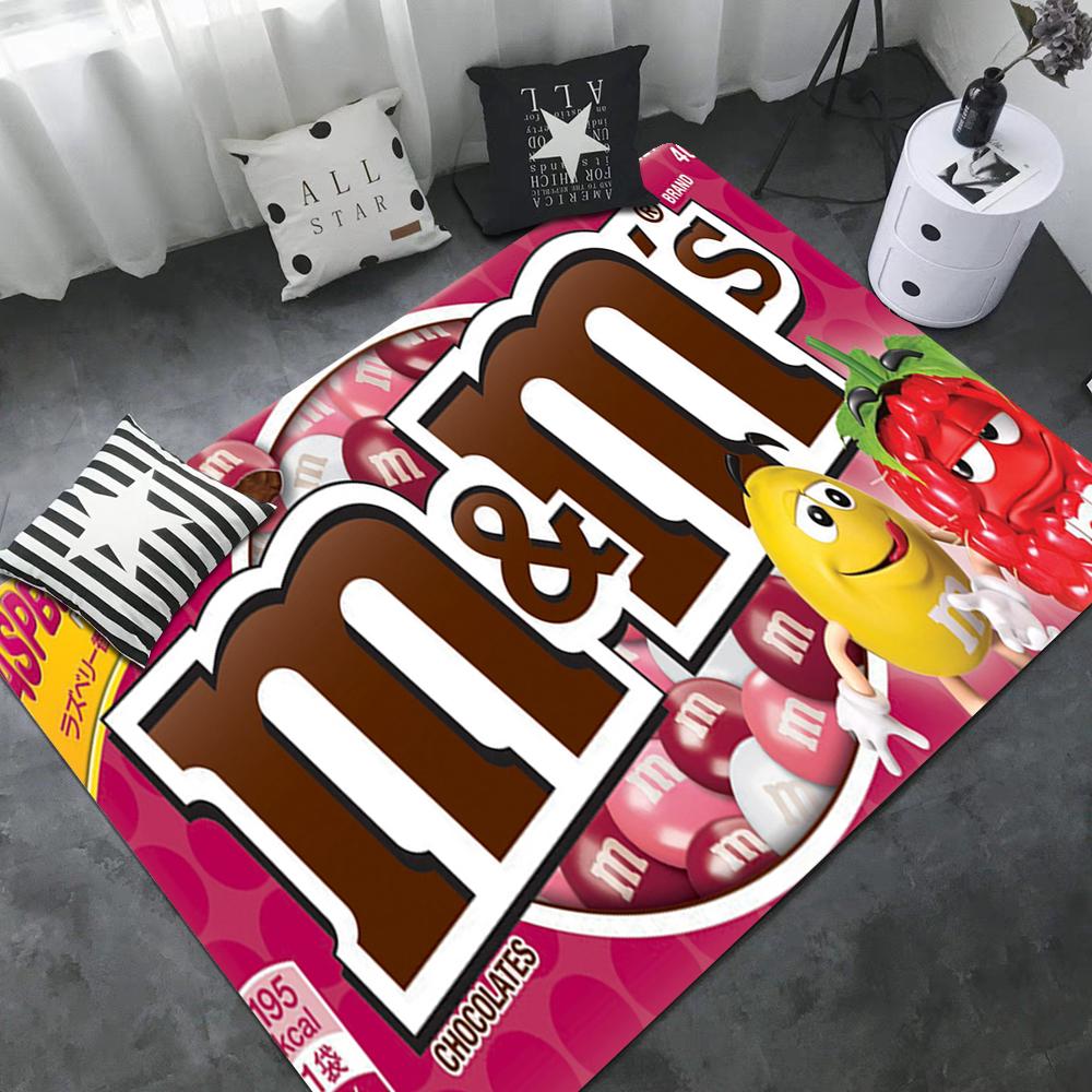 M Schokoladenbonbon Eingangstür-Matte Anti-Rutsch Wasser-absorbierend Langes Streifen-Kissen Schlafzimmer-Matte Toiletten-Teppich
