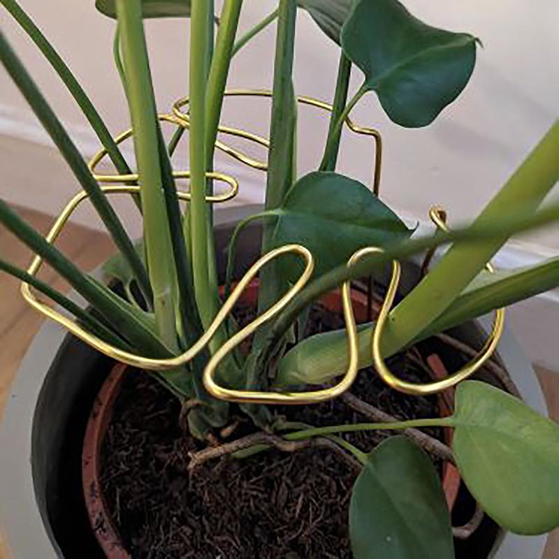Monstera Shaped Plant Support Pole Sturdy Alloy Support Pile Easy Installation Decorative Plant Stand For Small Medium Plant