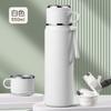 New 111 Thermos Cup Women's High Value Portable Water Cup Large Capacity Student Outdoor Sports Straw Cup Premium Sense