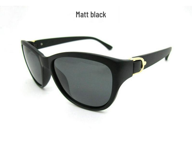 Women's Trendy Round Metal Mixed Polarized Retro Sunglasses 8629