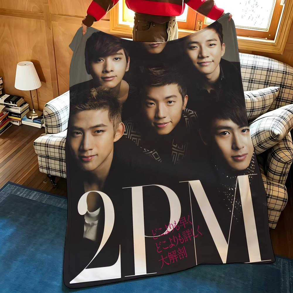 Music 2-2P-PM Throw Flannel Blanket Suitable for Sofas Beds Offices Travel, Camping Chairs