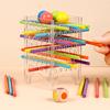 Parent-Child Interactive Wooden Stick Color Cognitive Learning Counting Sticks Game Montessori Sensory Fine Motor Skills Toy