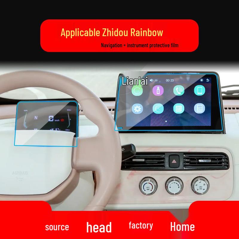 ZhiDou Rainbow Navigation Tempered Film Screen Protector for 25 Car Models