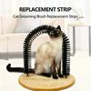 Arch Design Scratcher & Grooming Station | Heavy-Duty Nylon Brushes, Scratching Post & Massager for Indoor Cats, Soft Cushioned Surface