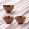 Miso Soup Tortoise Set of X J-kitchens Bowls, Wooden, Shell, Lacquer, 3, 11.5cm 6.8cm