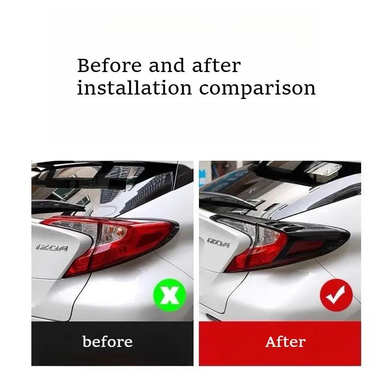 For Toyota CHR IZOA C-HR Tail Light Cover Decorative Frame Tail Headlight Eyebrow Rear Lampshade Frame Decoration