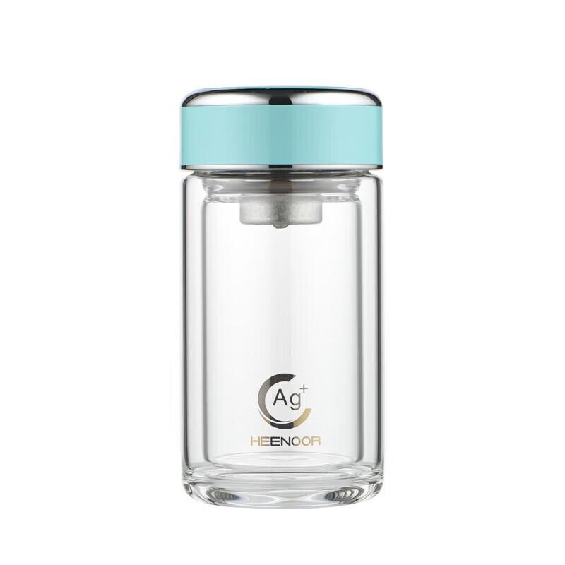 Xinuo Antibacterial Double-Layer Glass Water Bottle