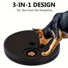 3-in-1 Interactive Dog Food Dispenser Toy, Multifunctional Dog Nail Grinding Pad with Dog Training Bowl for Pet Slow Feeding