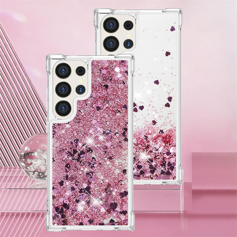 Fundas Quicksand Case for Samsung Galaxy S24 Ultra Coque Soft Liquid Bling Cover For Samsung Galaxy S24 Plus S24 FE Phone Case