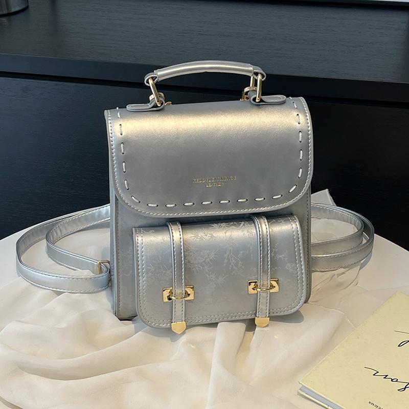 Small Niche Design Bag, New Fashionable Backpack, Women's Handheld Korean Version, Travel Backpack, Three Use Bag