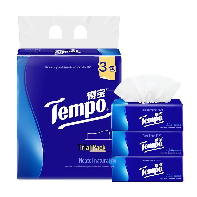 Tempo 4-Ply Unscented Facial Tissues