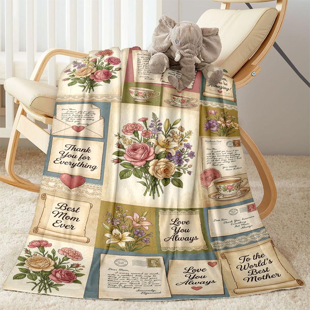 Mother's Love And Sunshine Blanket Suitable for Sofas,travel, Living Rooms Also a Good Gift for Friends and Family Suitable for All Seasons.