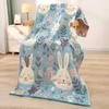 All-Season Gauze Bath Towel Blanket with Floral Pattern - 160x80cm