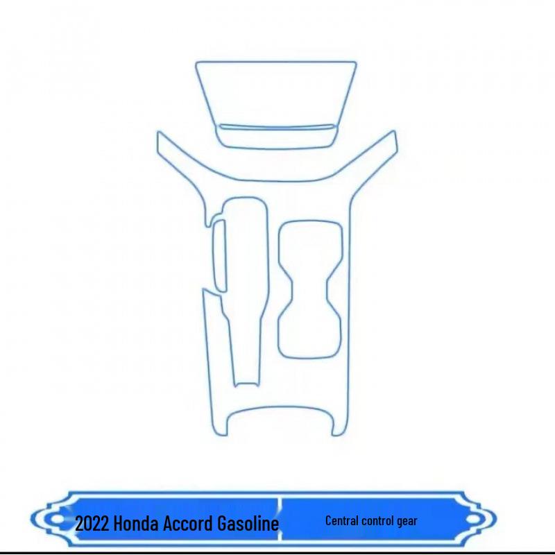 Honda Accord 19-25 Center Console TPU Screen Film for Dashboard Modification