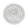 Delicate Hollow Cup Mat Table Decoration Embroidery Flower Lace Doily Coaster Placemat Pad