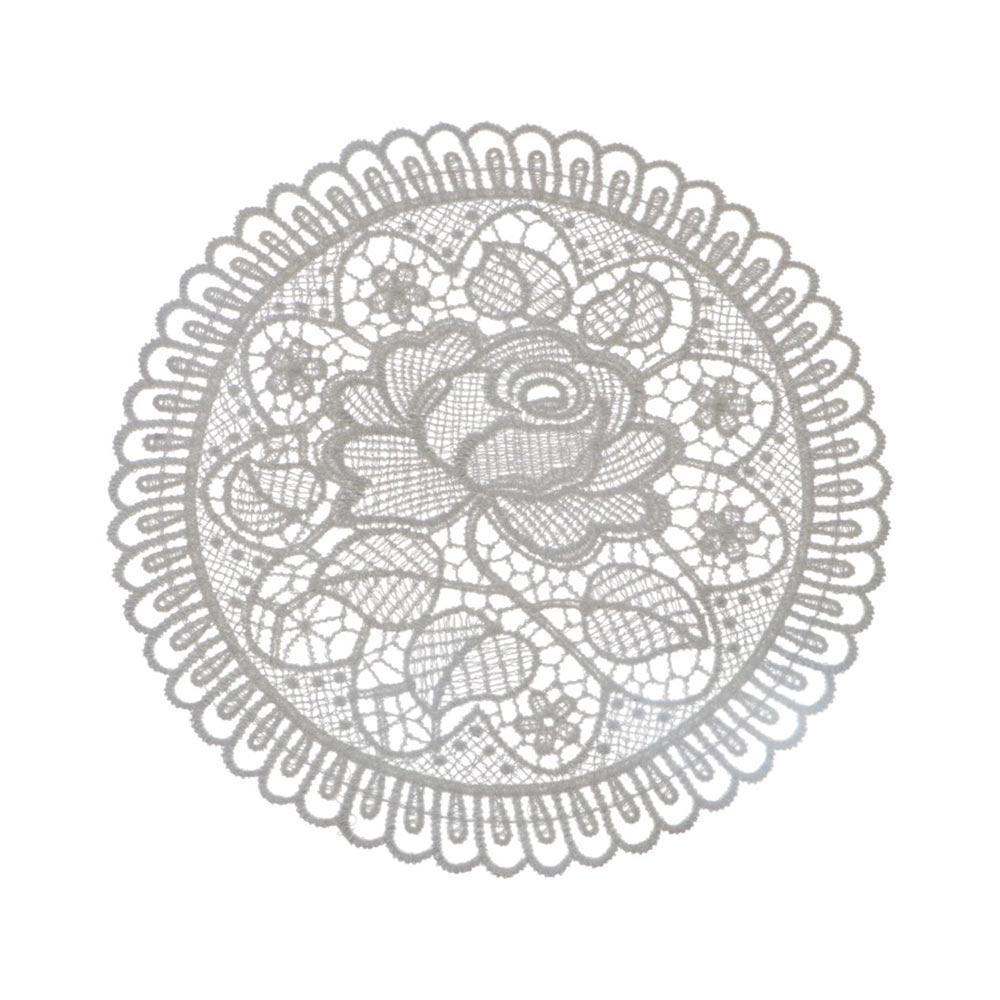 Delicate Hollow Cup Mat Table Decoration Embroidery Flower Lace Doily Coaster Placemat Pad