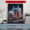 Kenworth Diamond Painting Round Diamond Mosaic Rhinestones Diamond Embroidery Craft Kit Wall Decor Without Frame