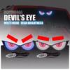 Devil's Eyes LED Light Vehicle Signal Lights Matrix Panel Light Warning Strobe Lights USB Plug-in Decorations for Car Windshield