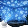 Snowflake Projector Lamp Dynamic Rotating Led Projection Light For Bedroom Christmas Party Ambient Decor