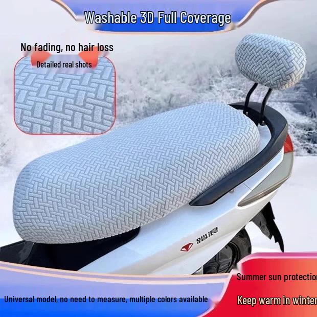 

Universal Electric Vehicle Seat Cushion: Thickened, Anti-Scald Cover for Bikes and Motorcycles