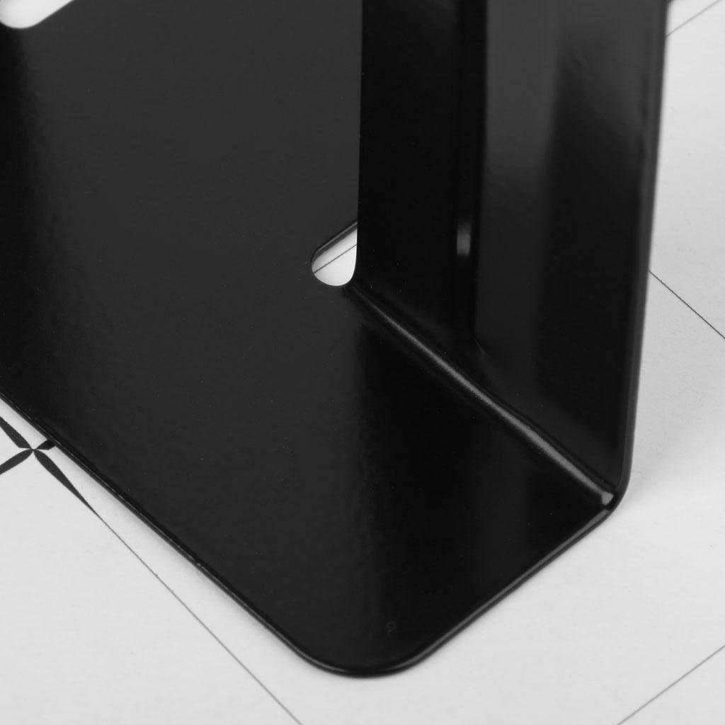 Set of 2Pcs Metal Bookends Stainless Steel Book Stopper Magazine Book Organizer Book Holder Home Office Desk Ornemants