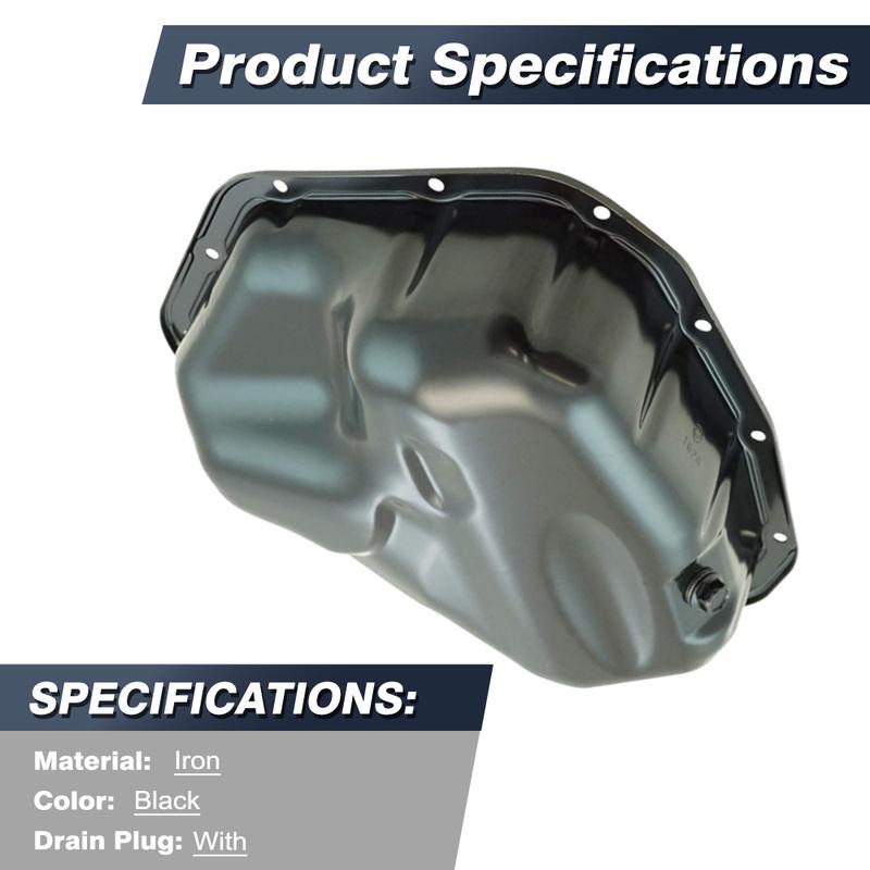 For Toyota Camry Lower Sienna Highlander Venza Avalon Lexus ES300h NX300h 121010V010, 264-474 Oil Pan Sump with Drain Plug