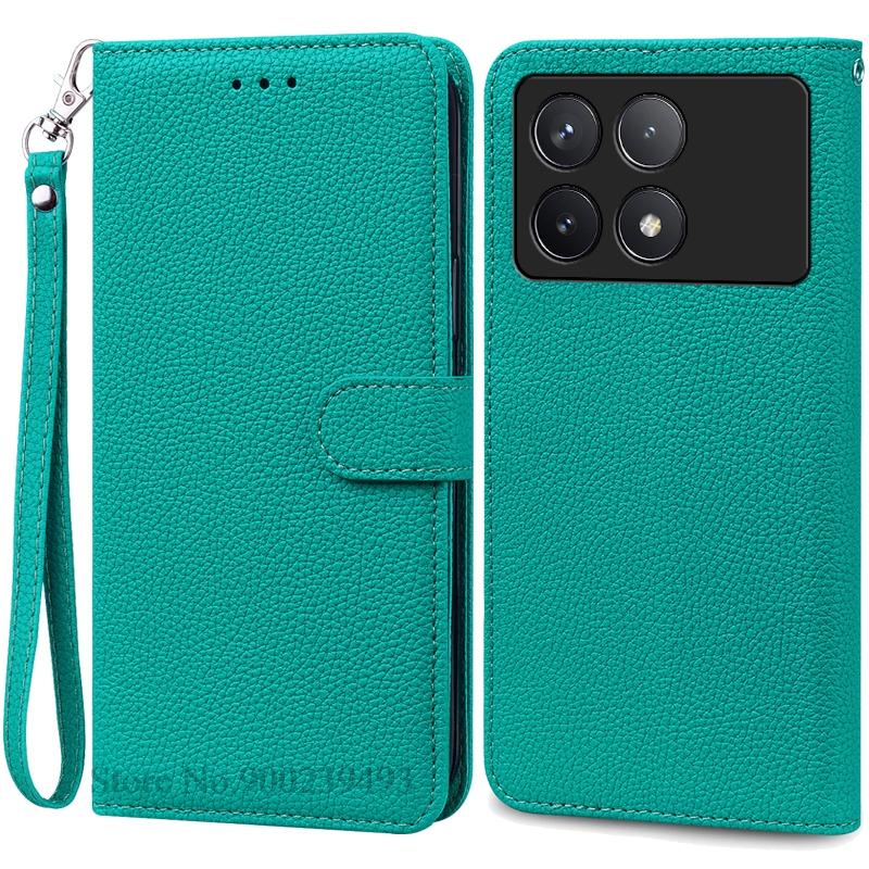 Pouzdro F6 Pro pro POCO F6 Pro Pouzdro Silikonová peněženka Kožené vyklápěcí pouzdro pro Xiaomi Poco F6 Pro 5G Pouzdro Knižní obal Fundas