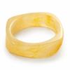 European and American popular smudged coffee bracelet resin women's arc bracelet student girlfriend ring jewelry