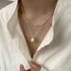 S925 Sterling Silver Zirconia Diamond Necklace for Women - Light Luxury Korean Style Clavicle Chain, Cute & High-End Fashion Accessory