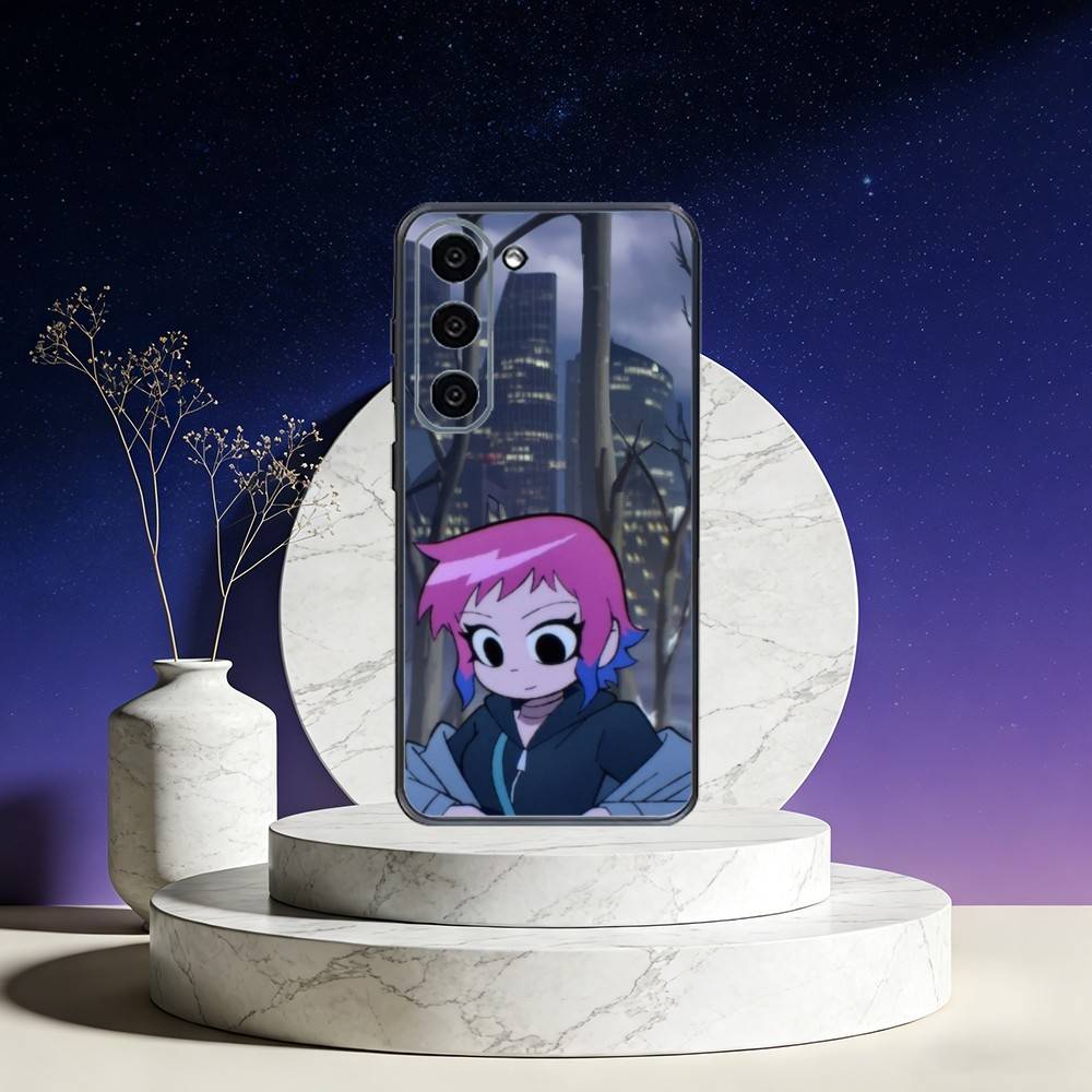 R-Ramona F-Flowers Phone Case For Samsung Galaxy A73,A72,A71,A70,A53,A52,A51,Others Soft Black Cover