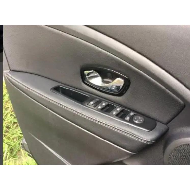 Microfiber  Door Panel /Armrest Leather Cover Protective Trim For  Renault Megane 3 / Fluence Car Interior with Mount Fittings