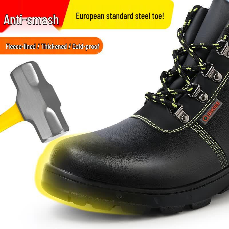 Wei Er Dun Men's Winter Steel Toe Safety Work Boots