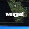 Wanted Safety Sign Vinyl Decal, Fashion Waterproof Windshield Sticker for Car Motorcycle Window Auto Exterior Styling Decor