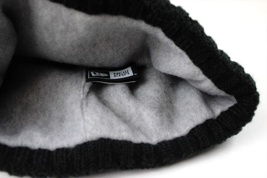 New Era Strick Colorblock Grau Mütze, mit Bündchen, Schwarz/Melange