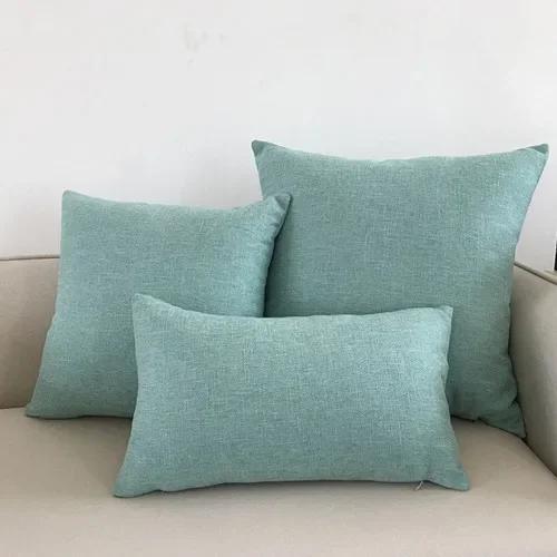 Decorative Throw Pillow Case For Car Seat Chair 30x50/40x40/45x45/40x60/50x50/55x55/60x60cm Solid Sofa Cushion Cover