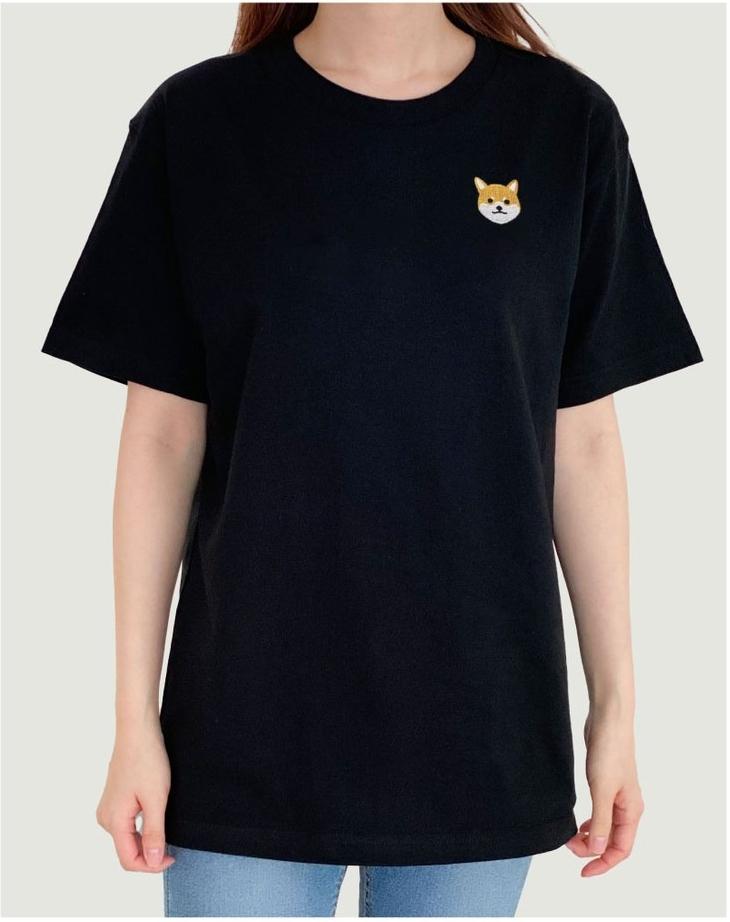 

Great Looking Round Neck Shiba Inu Print Cotton T-shirt - Loose Version of The Personality Pattern Shirt Can Be Worn All Season 4XL