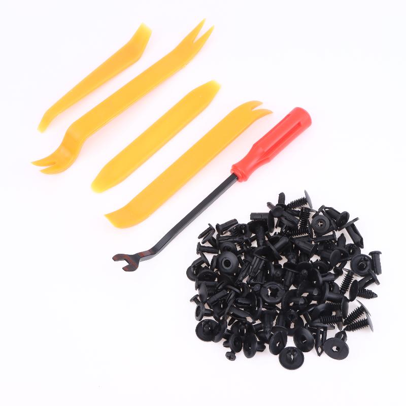 190Pcs Car Retainer Clips Plastic Fasteners Kit 6 Size Auto Push Pin Rivets Set Body Bumper Push Rivet Clips