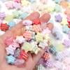 20pcs 15.5mm Acrylic Star Beads Waffle Rhombus Pentagram Loose Beads For Jewelry Making DIY Bracelets Necklace Phone Key Chain