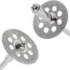 12pcs 22mm Diamond Cutting Disc 3mm Grinding Wheel Mandrel for Metal Cutting Rotary Tool Electric Grinder Parts