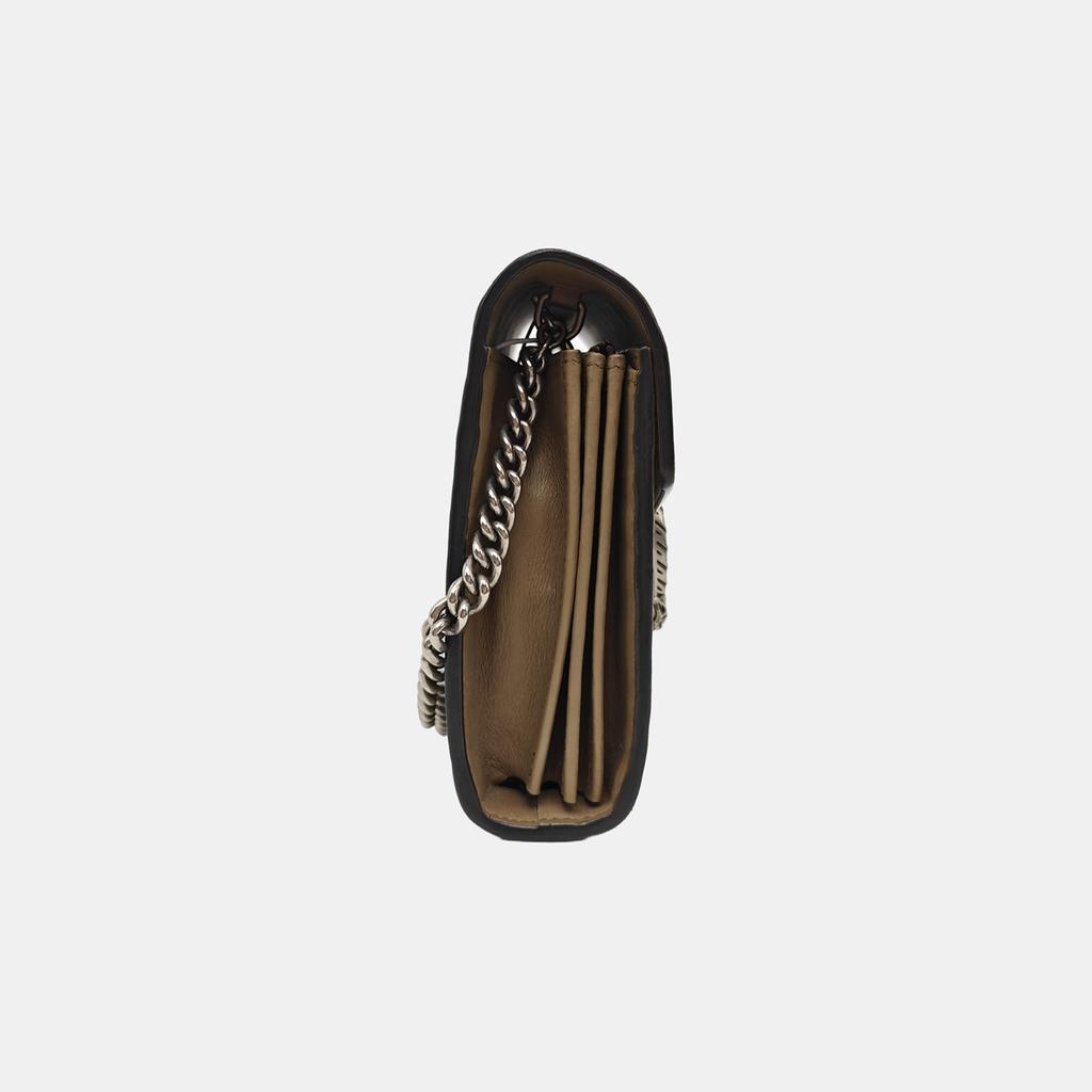 [Pre-Owned] Dionysus Tiger Head Buckle Logo Beige Lining GG High-Quality Synthetic Canvas WOC Wallet Crossbody Shoulder Bag - Very Good #17AJYX4