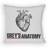 Greys Anatomy Pillow Case Sofa Living Room for Bedroom Car Headboard Backrest Cushion Square Cushion Nap Time