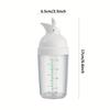 1pc Easy To Use Plastic Sauce Bottle with Scale Perfect for Ketchup, Jam, and Salad Dressing