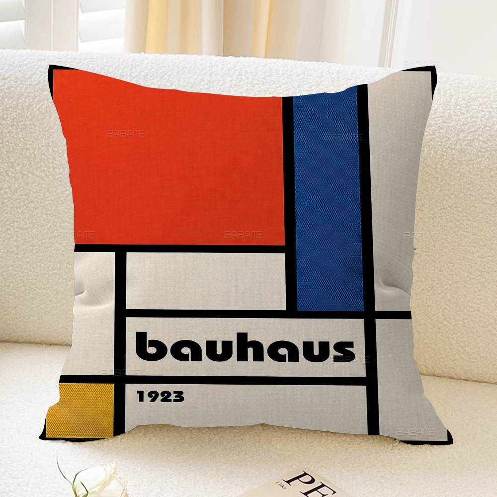 Abstract Orange Bauhaus Geometric Lucky Dragon pillow cover sofa cushion cover home room decoration children gift