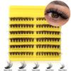 D Song Single Cluster False Eyelash Extension Set, Japanese And Korean Diy Segmented Natural Thick Hair Portable