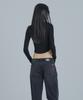 Peulaentigseobiseu Snug Square Neck Long Sleeve - Black