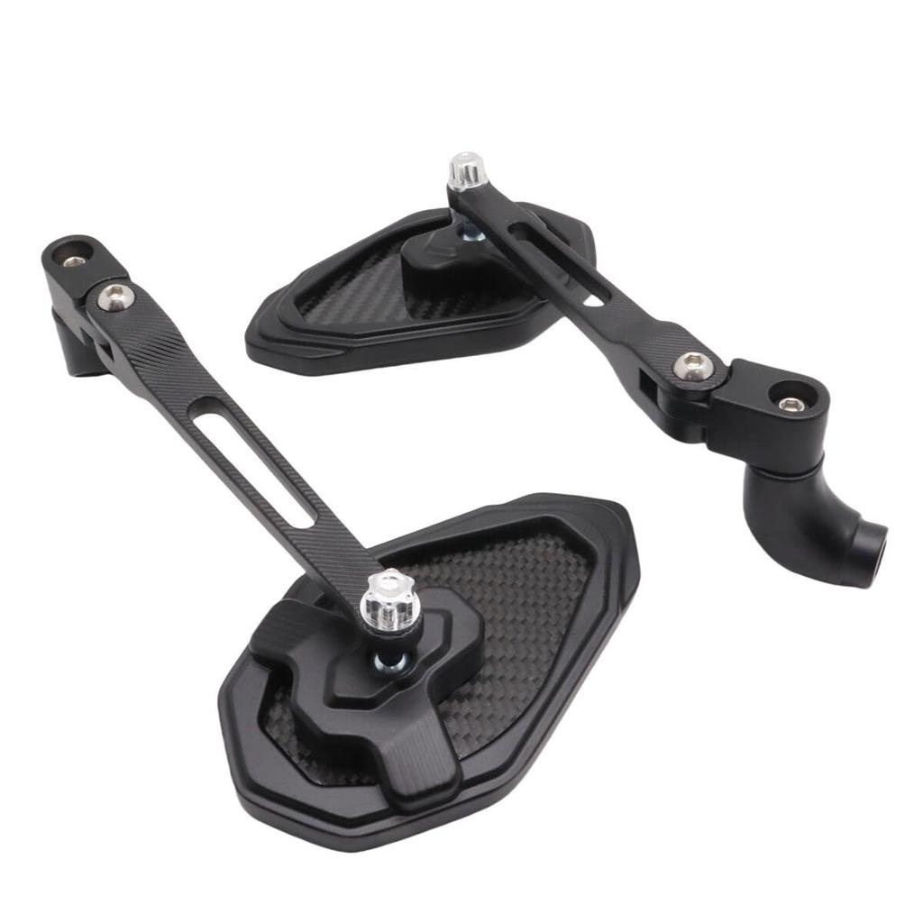 SZYUMO Carbon Fiber Motorcycle Rearview Universal for Scooters and Easy Left and Right Set Mirrors, 8mm/10mm, Fit, Motorcycles, Installation,